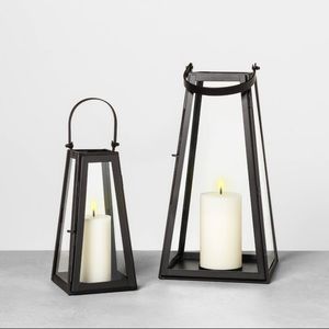 Metal lantern black hearth and hand magnolia